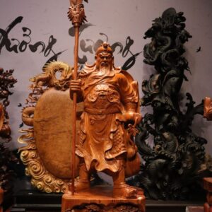 Tượng Quan Công Gỗ Hương 80