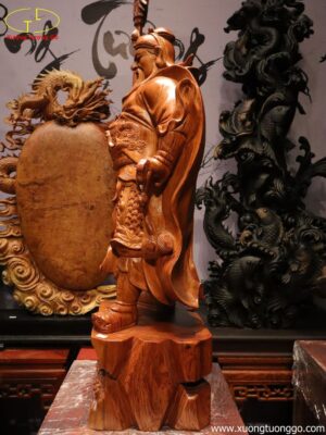 Tượng Quan Công Gỗ Hương 80