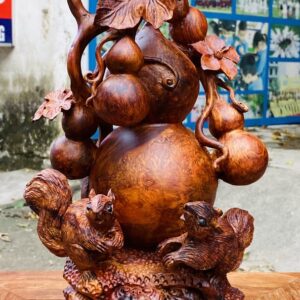 Hồ Lô Sóc Gỗ Nu Sưa