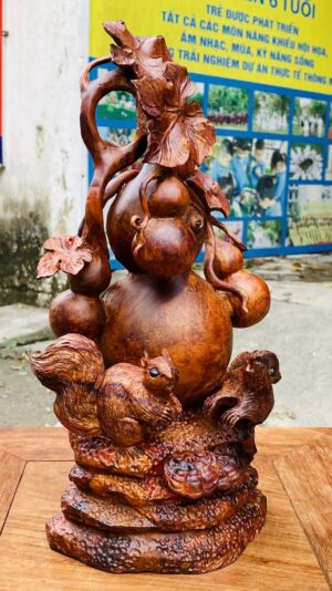 Hồ Lô Sóc Gỗ Nu Sưa