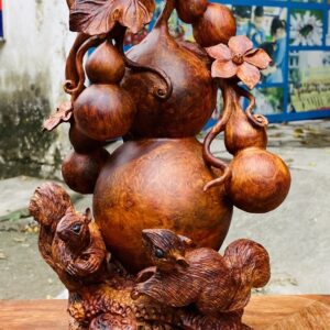 Hồ Lô Sóc Gỗ Nu Sưa