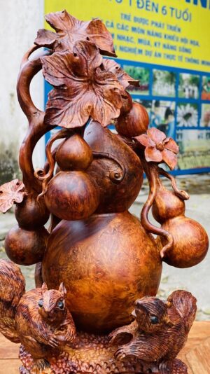 Hồ Lô Sóc Gỗ Nu Sưa