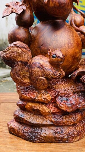 Hồ Lô Sóc Gỗ Nu Sưa