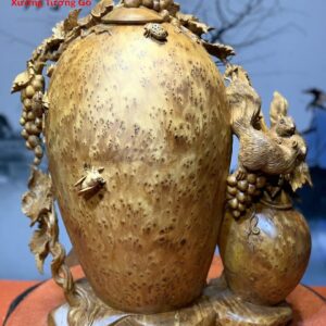 Bình Nho Sóc Gỗ Nu Ngọc Am