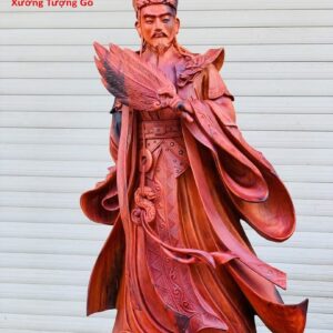 Tượng Khổng Minh Gỗ Trắc