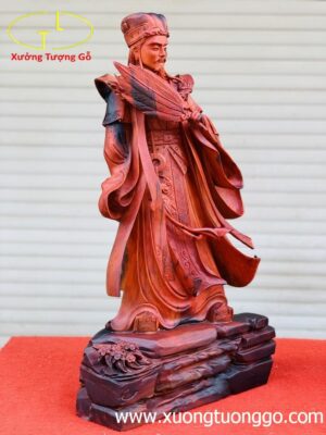 Tượng Khổng Minh Gỗ Trắc