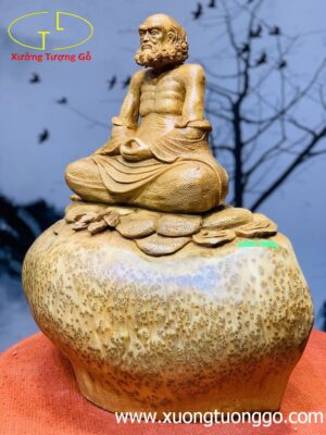 Tượng Đạt Ma Gỗ Nu Ngọc Am