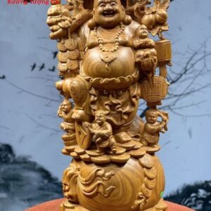 Di Lặc Ngũ Phúc Vác Cành Đào