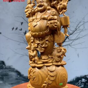 Di Lặc Ngũ Phúc Vác Cành Đào
