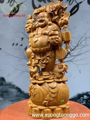 Di Lặc Ngũ Phúc Vác Cành Đào