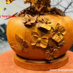 Bình  Mai Phú Quý Gỗ Hương