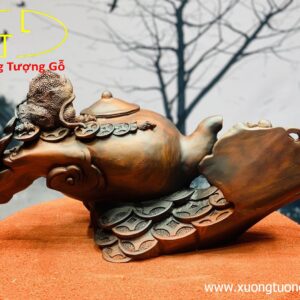Thiềm Thừ Ấm Trà Gỗ Trắc