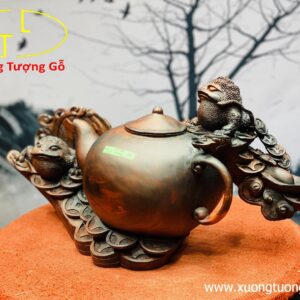 Thiềm Thừ Ấm Trà Gỗ Trắc