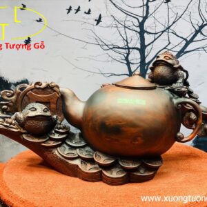 Thiềm Thừ Ấm Trà Gỗ Trắc