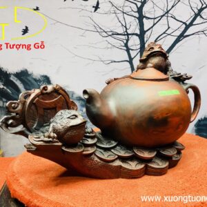 Thiềm Thừ Ấm Trà Gỗ Trắc