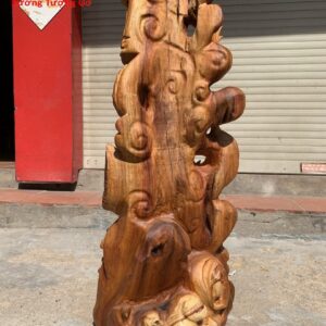 Đạt Ma Đứng Rồng Gỗ Hương Ta