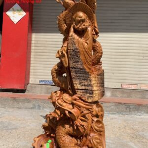 Đạt Ma Đứng Rồng Gỗ Hương Ta