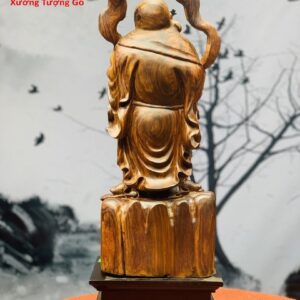 Di Lặc Đứng Nấm Gỗ Cẩm