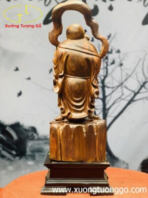 Di Lặc Đứng Nấm Gỗ Cẩm