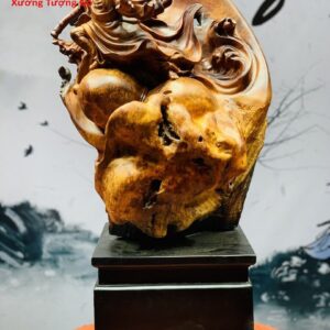 Tượng Đạt Ma Múa Võ Gỗ Nu Hương