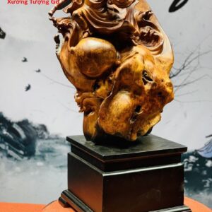 Tượng Đạt Ma Múa Võ Gỗ Nu Hương