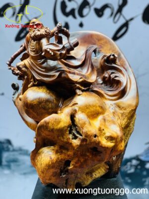 Tượng Đạt Ma Múa Võ Gỗ Nu Hương