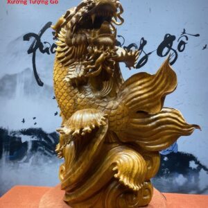 Cá Chép hóa Rồng Gỗ Hương Ta