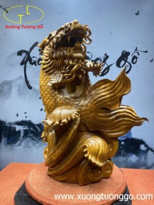 Cá Chép hóa Rồng Gỗ Hương Ta