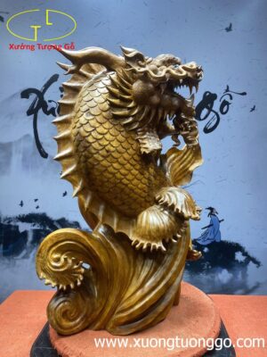 Cá Chép hóa Rồng Gỗ Hương Ta