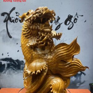Cá Chép hóa Rồng Gỗ Hương Ta