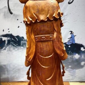 Tượng thần tài gỗ hương.