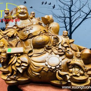 Di Lặc ngũ tiểu ngồi bao tiền.