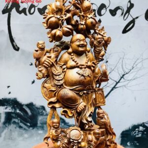 Di Lặc ngũ tiểu vác đào.