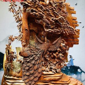 Phu thê viên mãn gỗ cẩm.