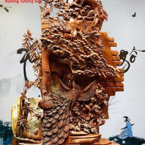 Phu thê viên mãn gỗ cẩm.