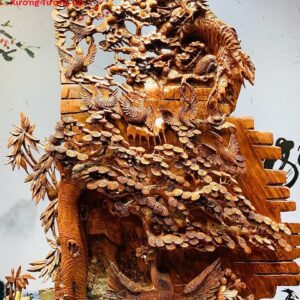 Phu thê viên mãn gỗ cẩm.
