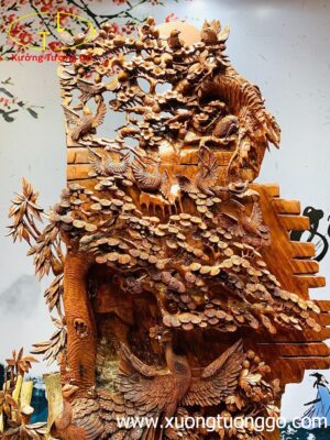 Phu thê viên mãn gỗ cẩm.