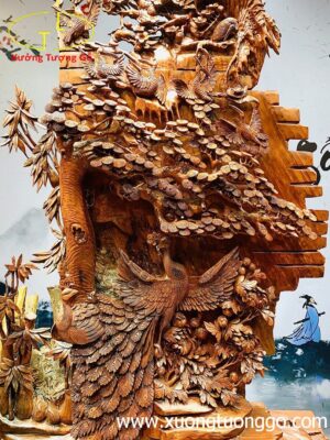 Phu thê viên mãn gỗ cẩm.