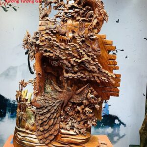 Phu thê viên mãn gỗ cẩm.
