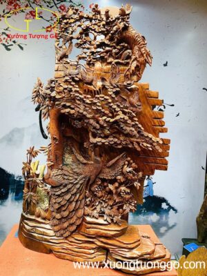 Phu thê viên mãn gỗ cẩm.