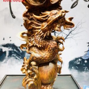 Đạt ma hàm long gỗ sưa.
