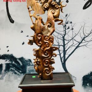 Đạt ma hàm long gỗ sưa.