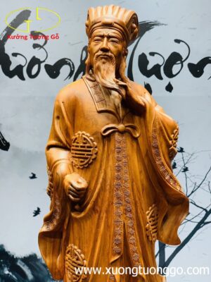Khổng Minh gỗ hương.
