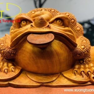 Thiềm thừ chấn bao gỗ hương đá.