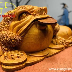 Thiềm thừ chấn bao gỗ hương đá.