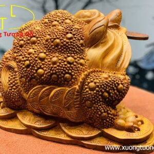 Thiềm thừ chấn bao gỗ hương đá.