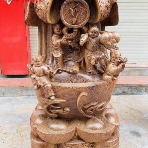 Di Lặc chúc phúc mun đuôi công.