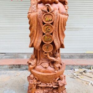 Di Lặc chúc phúc gỗ hương 1m3