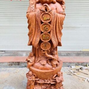 Di Lặc chúc phúc gỗ hương 1m3