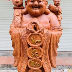Di Lặc chúc phúc gỗ hương 1m3